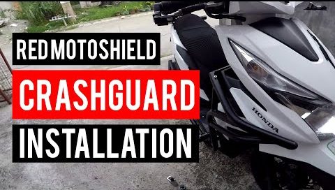 red motoshield crashguard installation