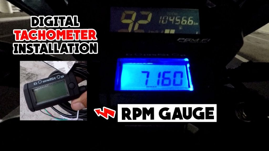 Digital Tachometer Installation RPM Gauge