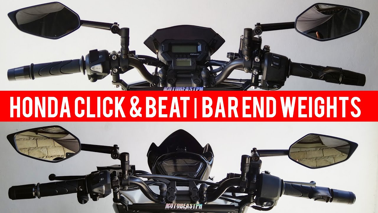Honda Click & Beat Bar End Weights MotobeastPH
