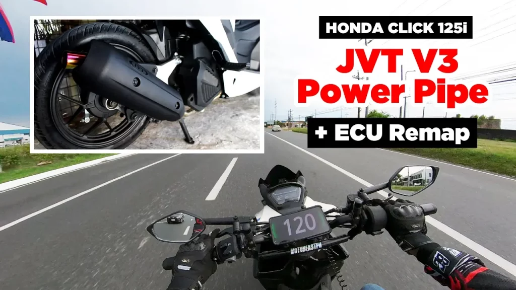 Honda Click 125i - JVT V3 Power Pipe + Stock ECU Remap